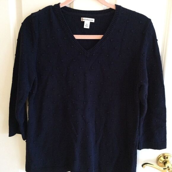 NWOT. Croft & Barrow Navy Sweater Sz XL - Picture 1 of 11